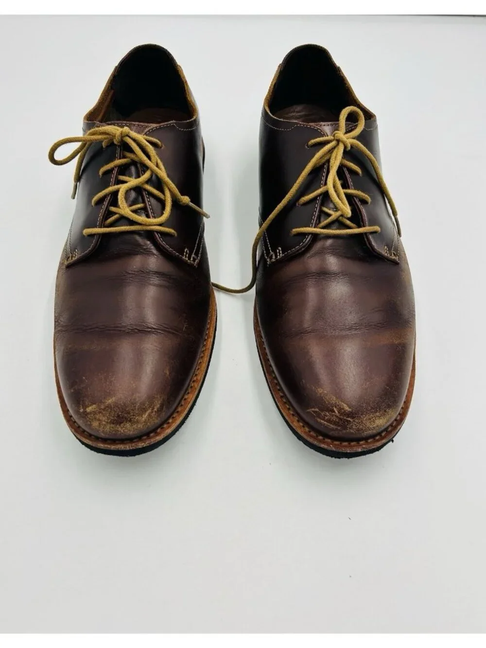 Timberland Classic Oxford Lace-Up Shoes Brown Genuine Leather Men's Size 13